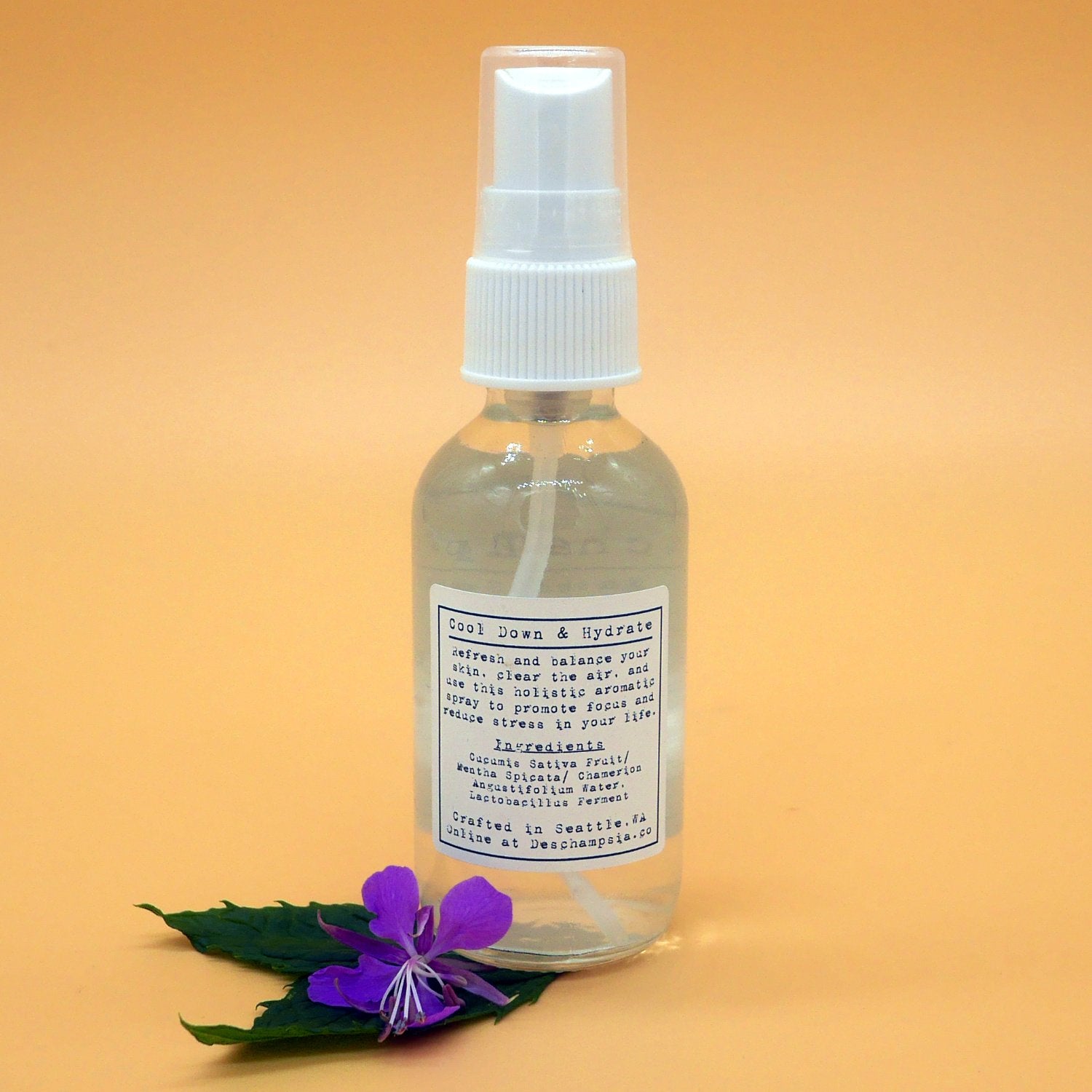 Cooling Cucumber Mint & Fireweed Hydrosol - Deschampsia - Nature Based Self Care