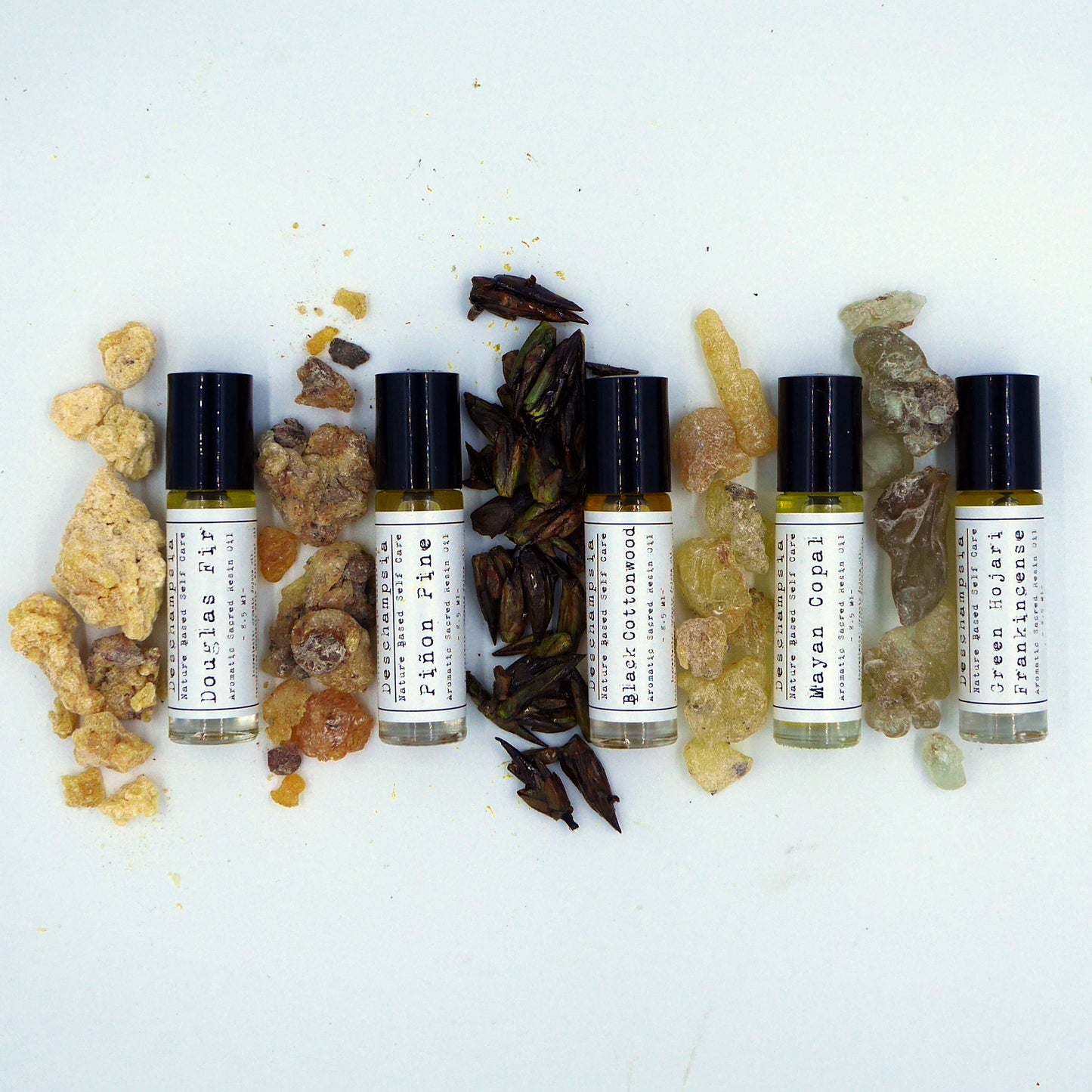 sacred aromatic tree resin oils roll on perfume deschampsia