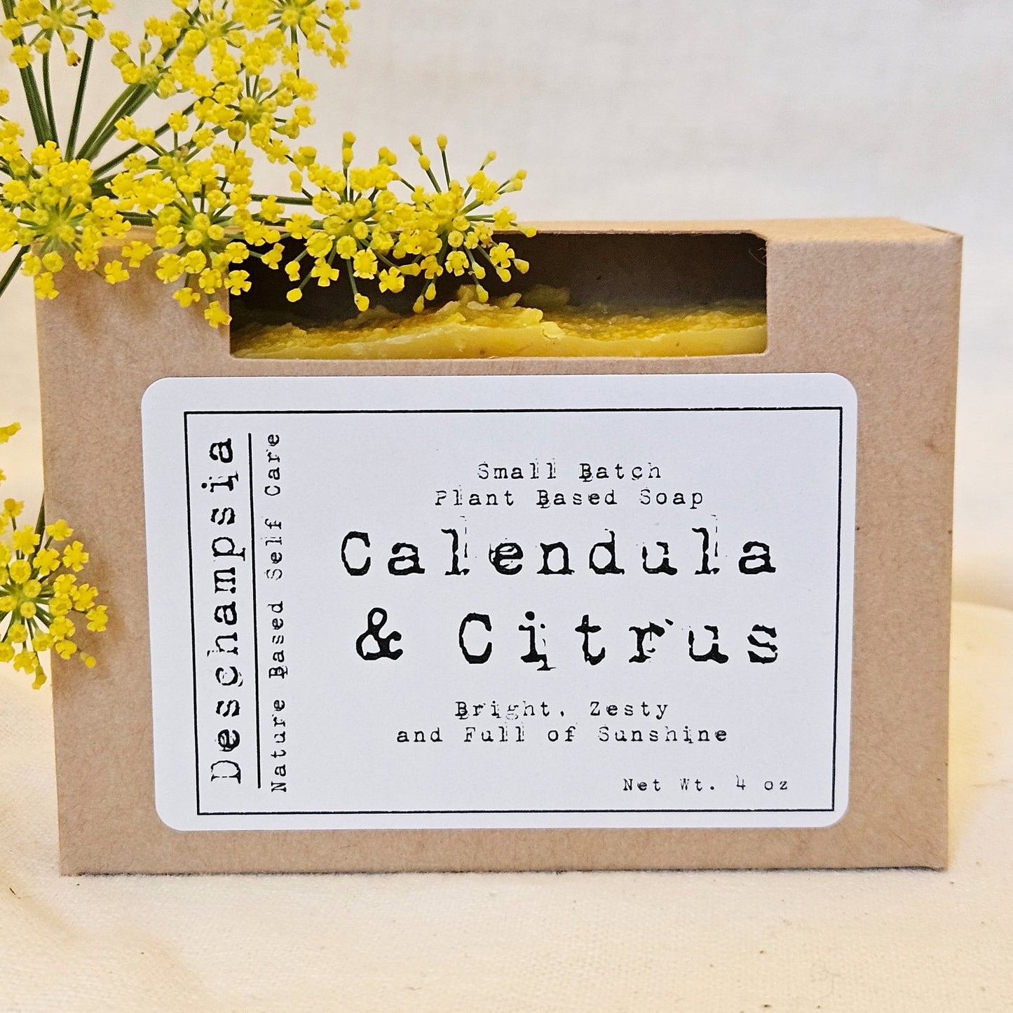 Calendula & Citrus Soap - Deschampsia - Nature Based Self Care