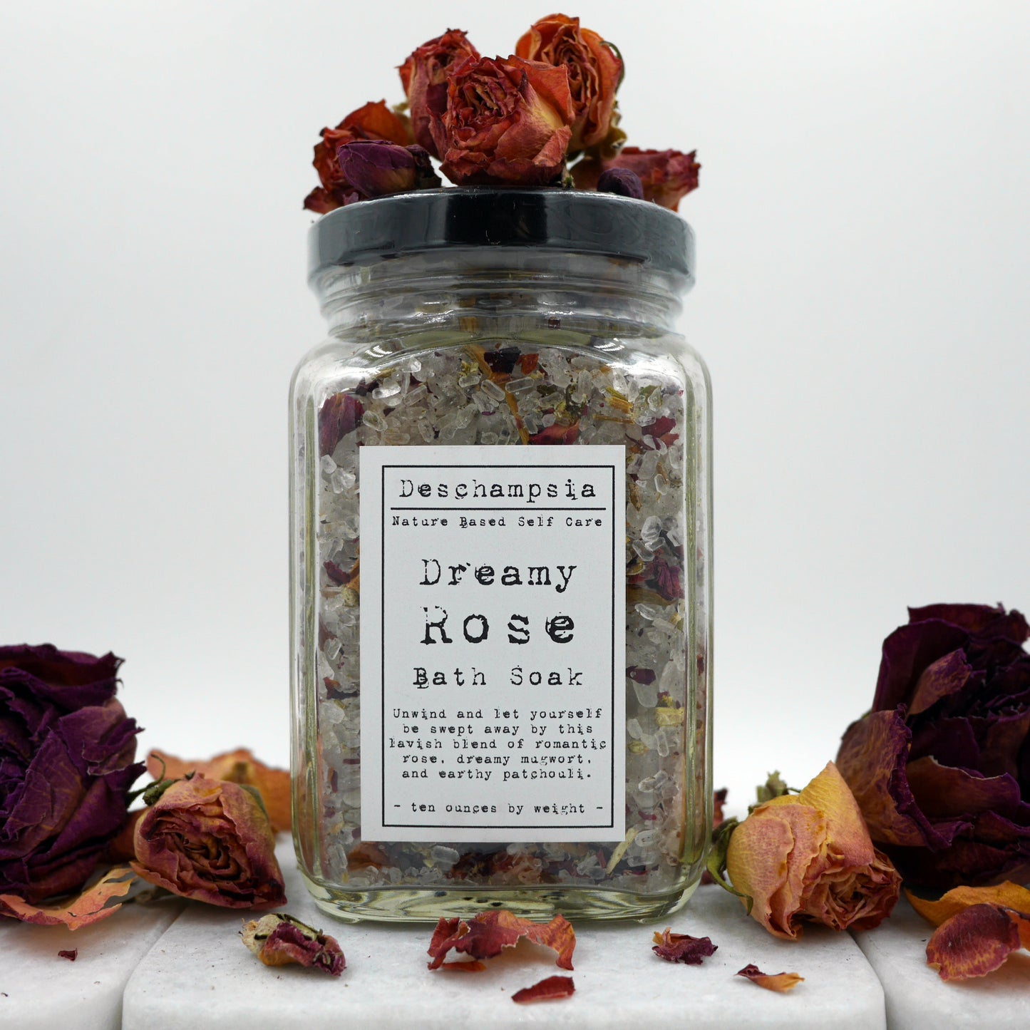 Dreamy Rose Bath Soak - Deschampsia - Nature Based Self Care